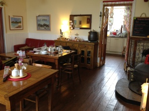 The welcoming dining room at Loch Croistean